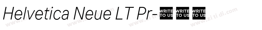 Helvetica Neue LT Pr字体转换